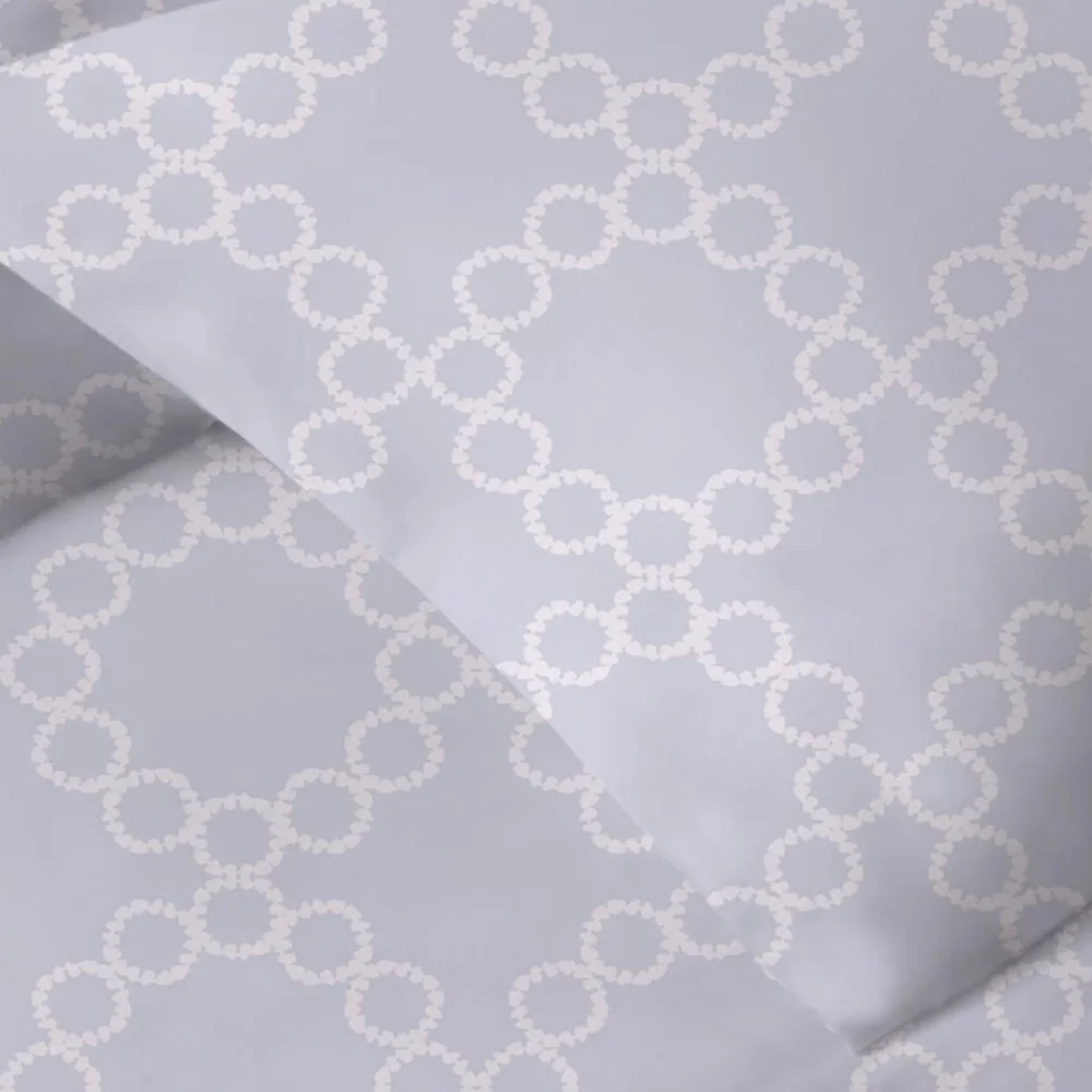 WESTPOINT HOME Palais Cotton Duvet Cover & Sham Set Blue SZ KING